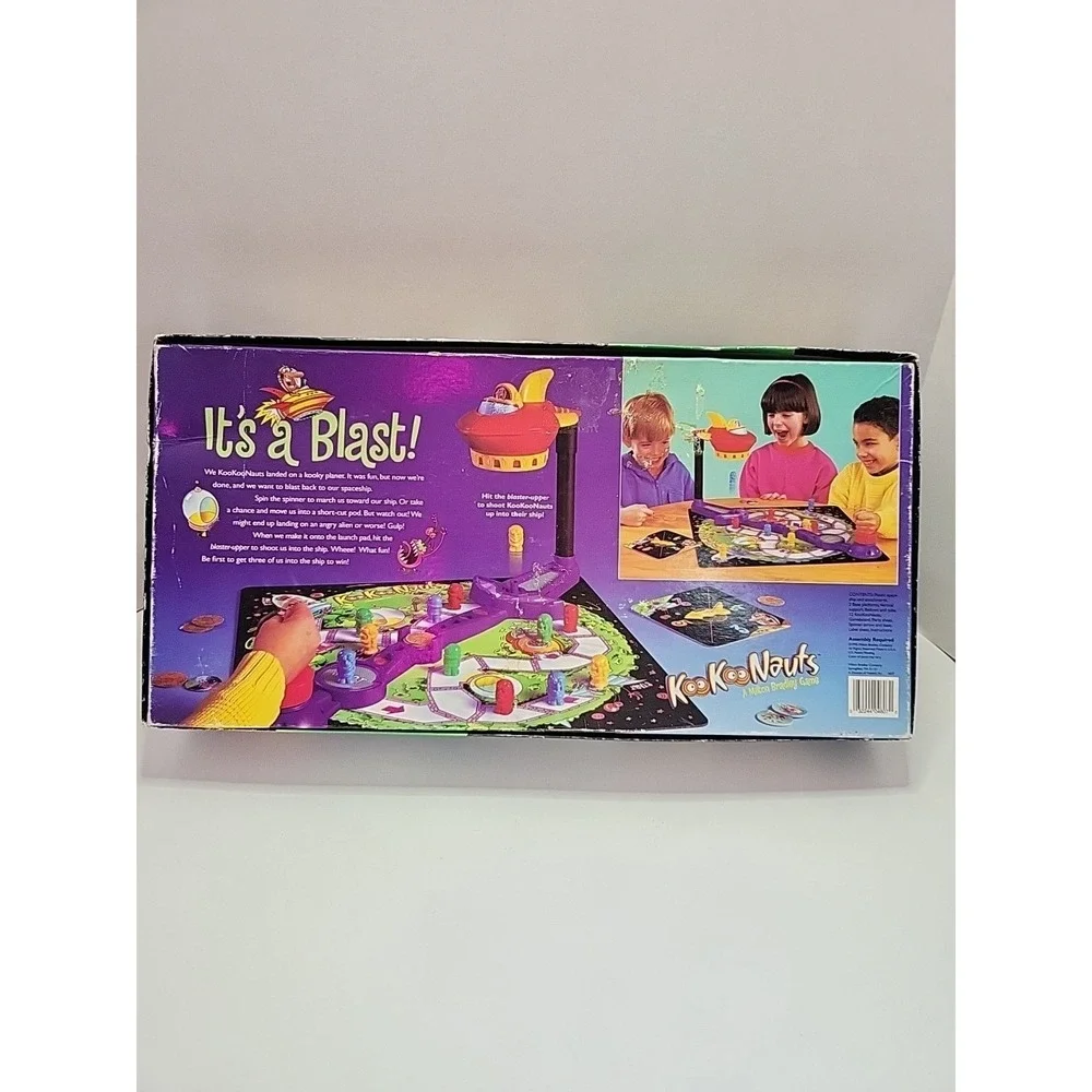 Milton Bradley 1995 KooKooNauts The Silly Space Rescue Game 75% Complete-‎ Rare